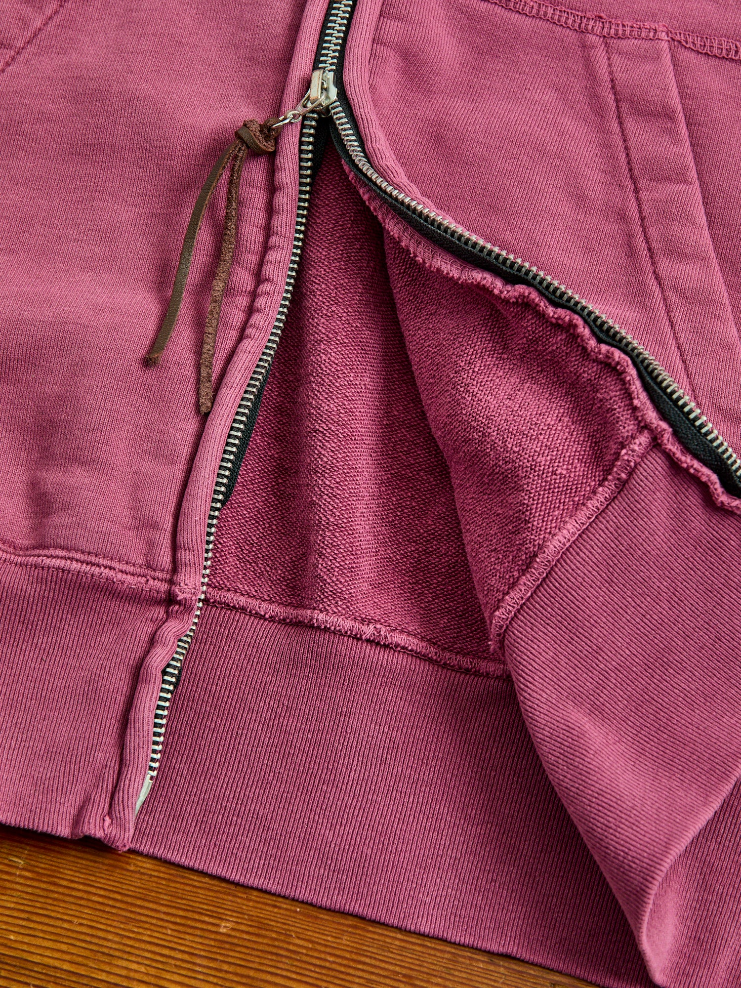 Special Finish Zip Hoodie in Bordeaux – Blue Owl Workshop