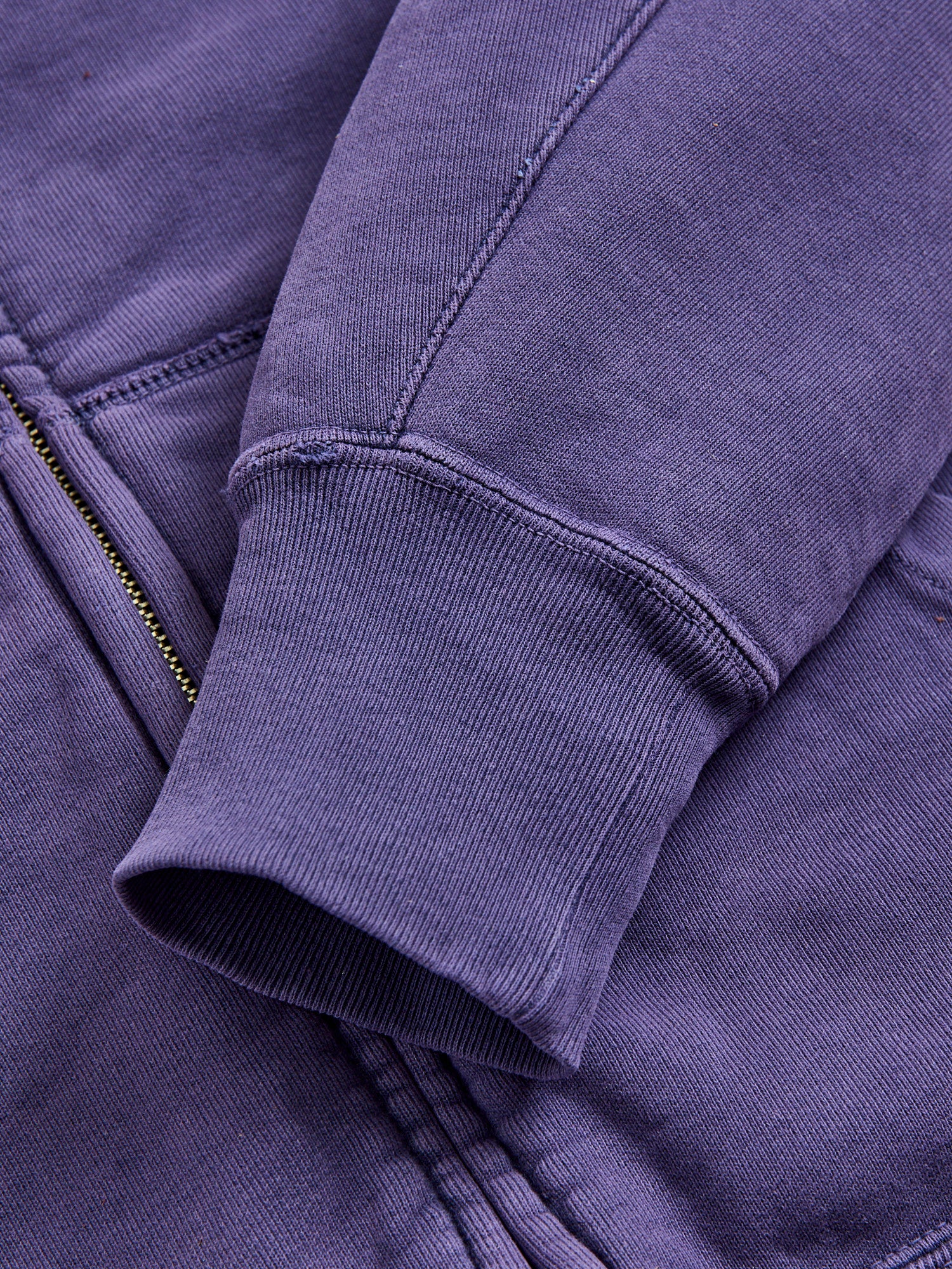 Special Finish Zip Hoodie in Purple Navy – Blue Owl Workshop
