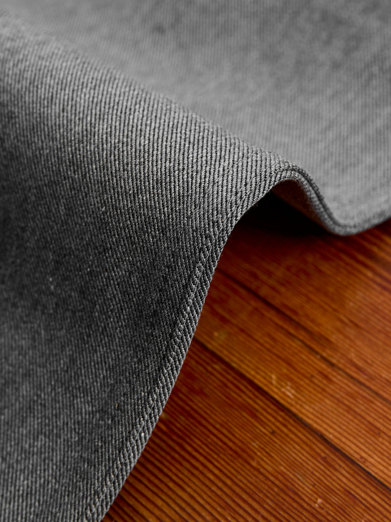 "Officer High Trouser" in 12oz Grey Selvedge Denim