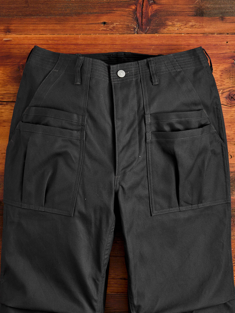 Duck Canvas Overgrown Fatigue Pants in Charcoal