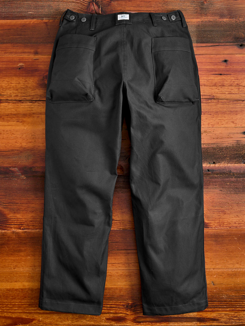 Duck Canvas Overgrown Fatigue Pants in Charcoal