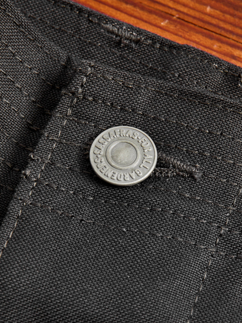 Duck Canvas Overgrown Fatigue Pants in Charcoal