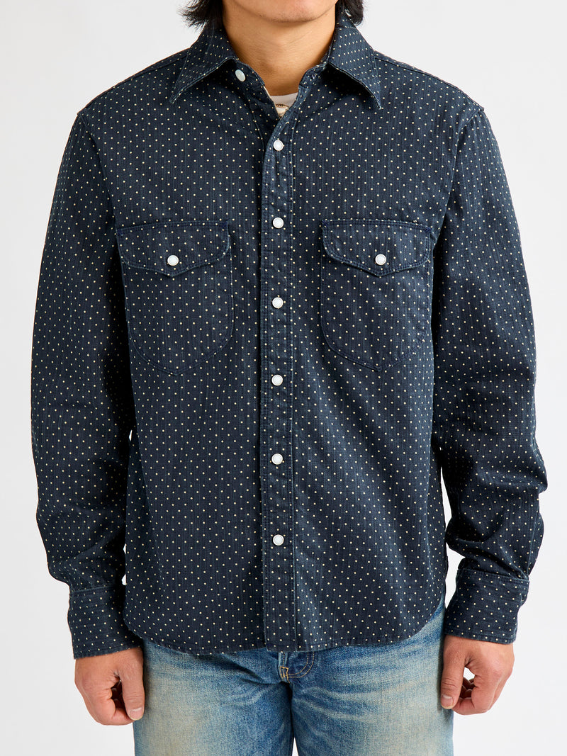 Bodie Shirt in Polkadot Denim