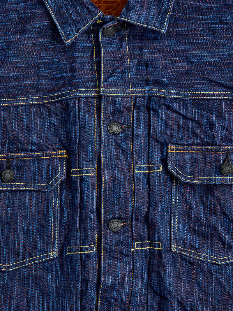 SP-088 "Tokushima Hinode-Awa Shoai" 45th Anniversary 15oz Selvedge Denim Type-2 Jacket in Indigo