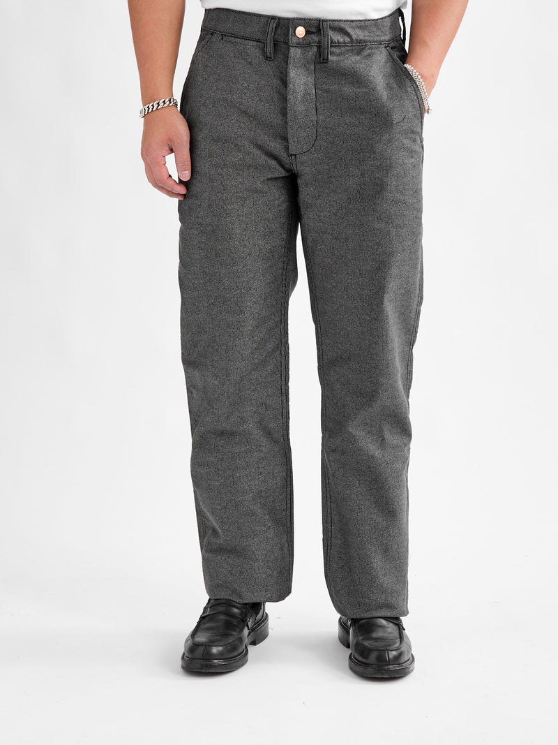 Wabash Stripe Moleskin Chino in Charcoal Smoke