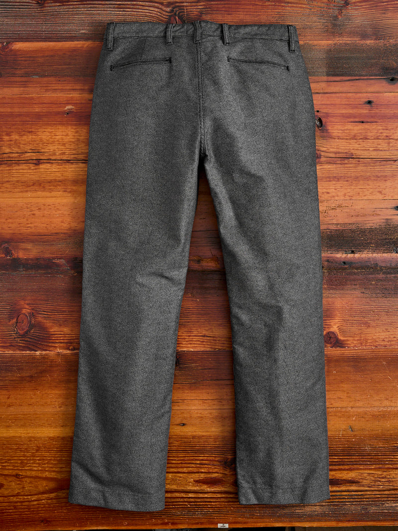 Wabash Stripe Moleskin Chino in Charcoal Smoke