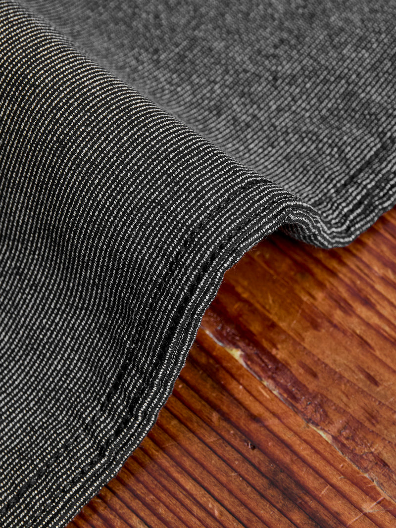 Wabash Stripe Moleskin Chino in Charcoal Smoke