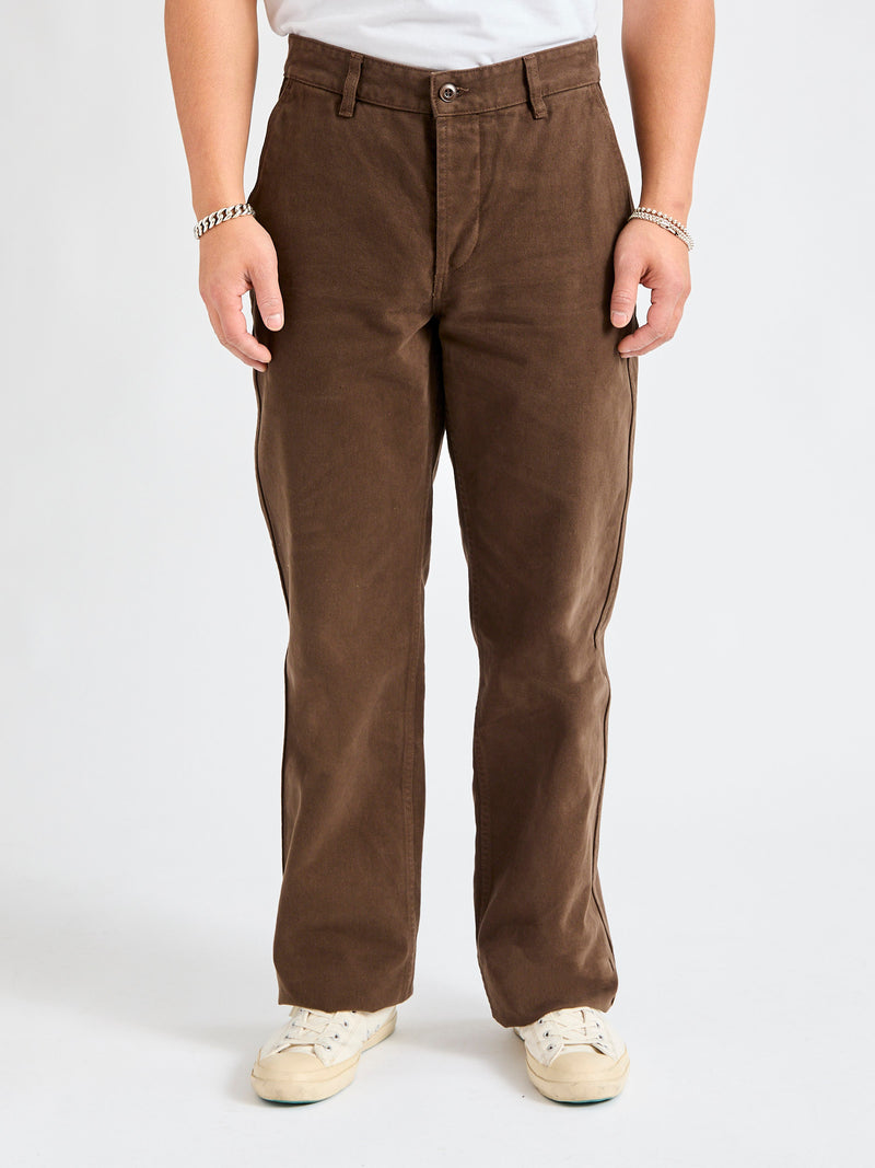 Work Pant in Espresso Twill