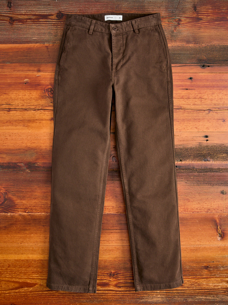 Work Pant in Espresso Twill