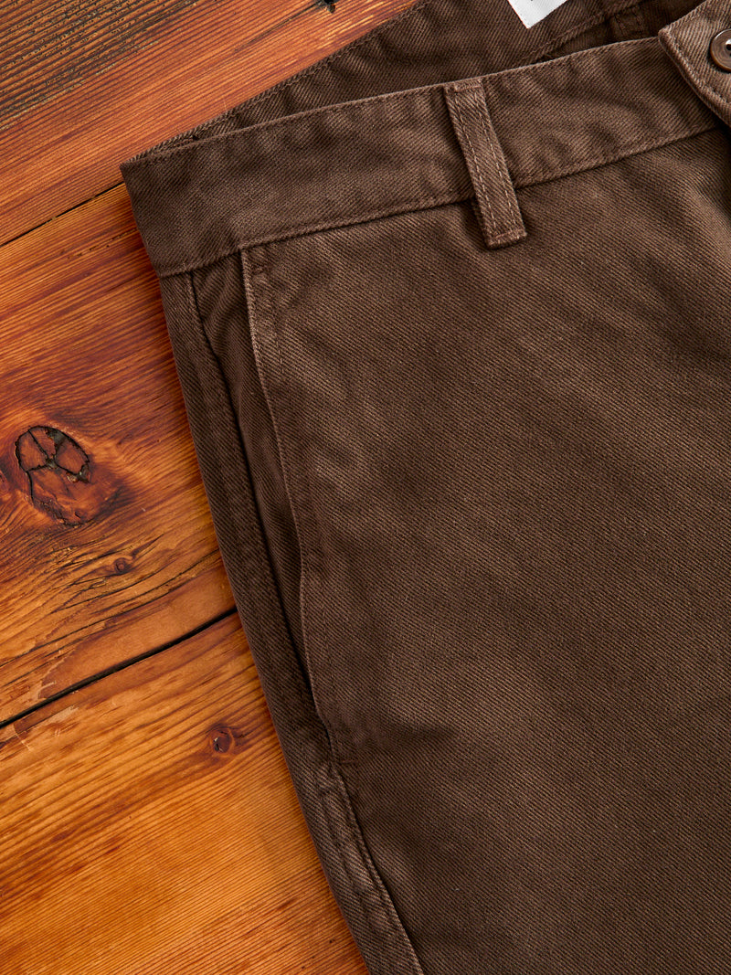 Work Pant in Espresso Twill