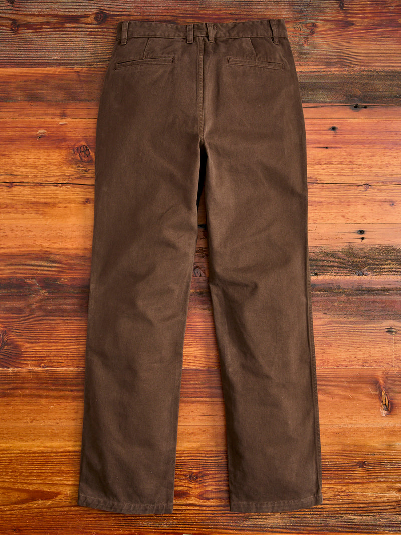 Work Pant in Espresso Twill