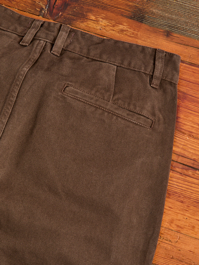 Work Pant in Espresso Twill