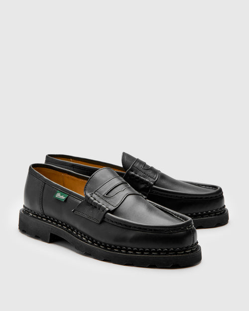 Reims Marche Loafer in Noire-Lis Noir