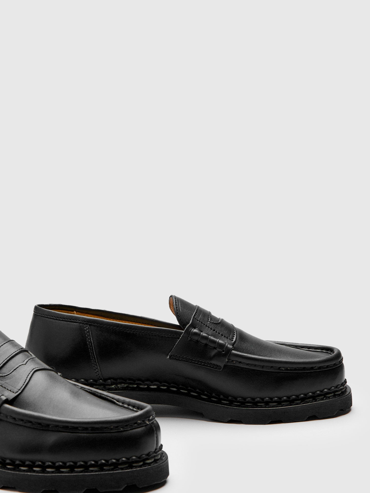 Reims Marche Loafer in Noire-Lis Noir – Blue Owl Workshop