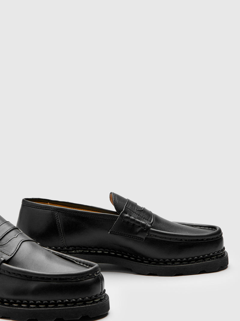 Reims Marche Loafer in Noire-Lis Noir