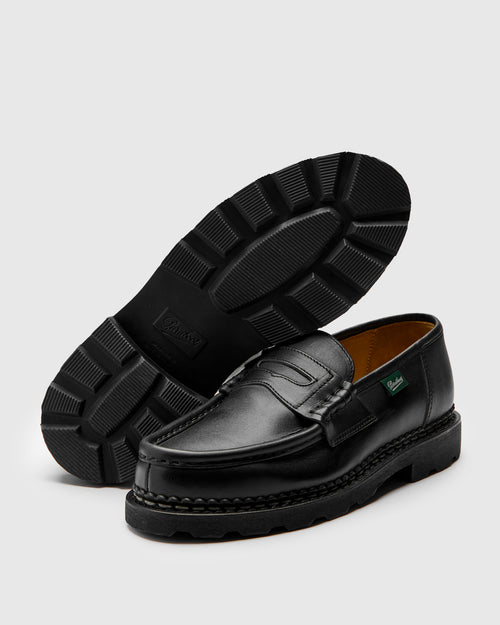 Reims Marche Loafer in Noire-Lis Noir