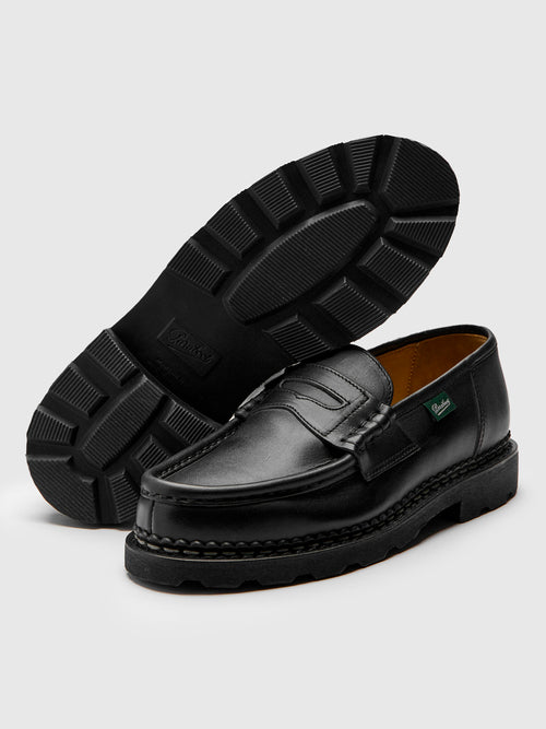Reims Marche Loafer in Noire-Lis Noir
