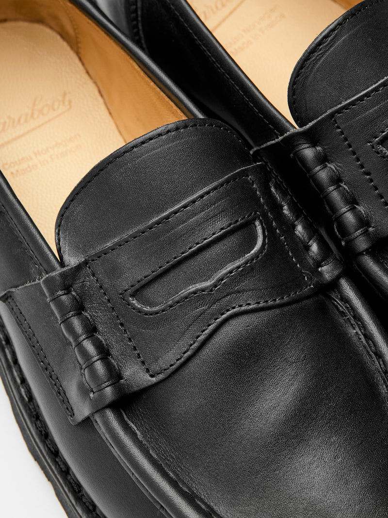 Reims Marche Loafer in Noire-Lis Noir