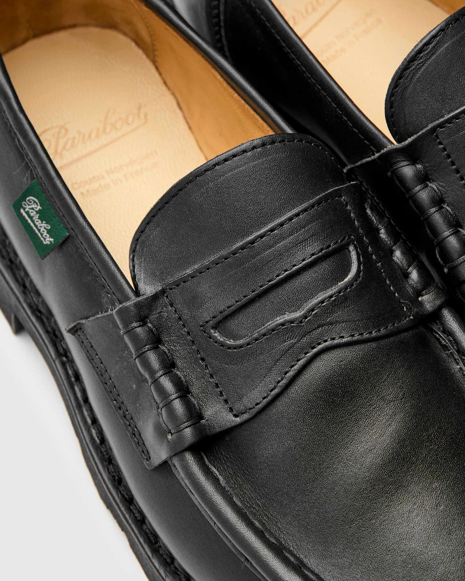 Reims Marche Loafer in Noire-Lis Noir – Blue Owl Workshop