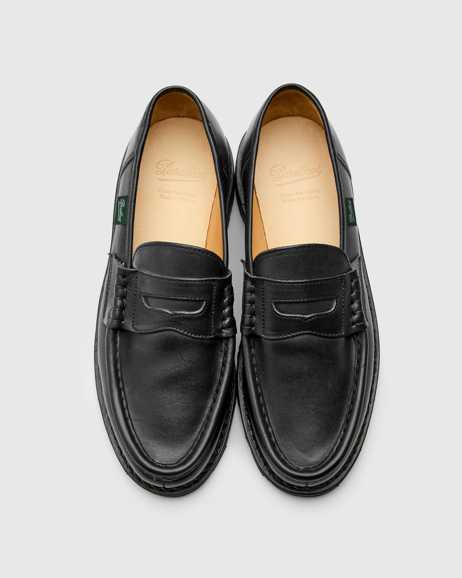Reims Marche Loafer in Noire-Lis Noir – Blue Owl Workshop