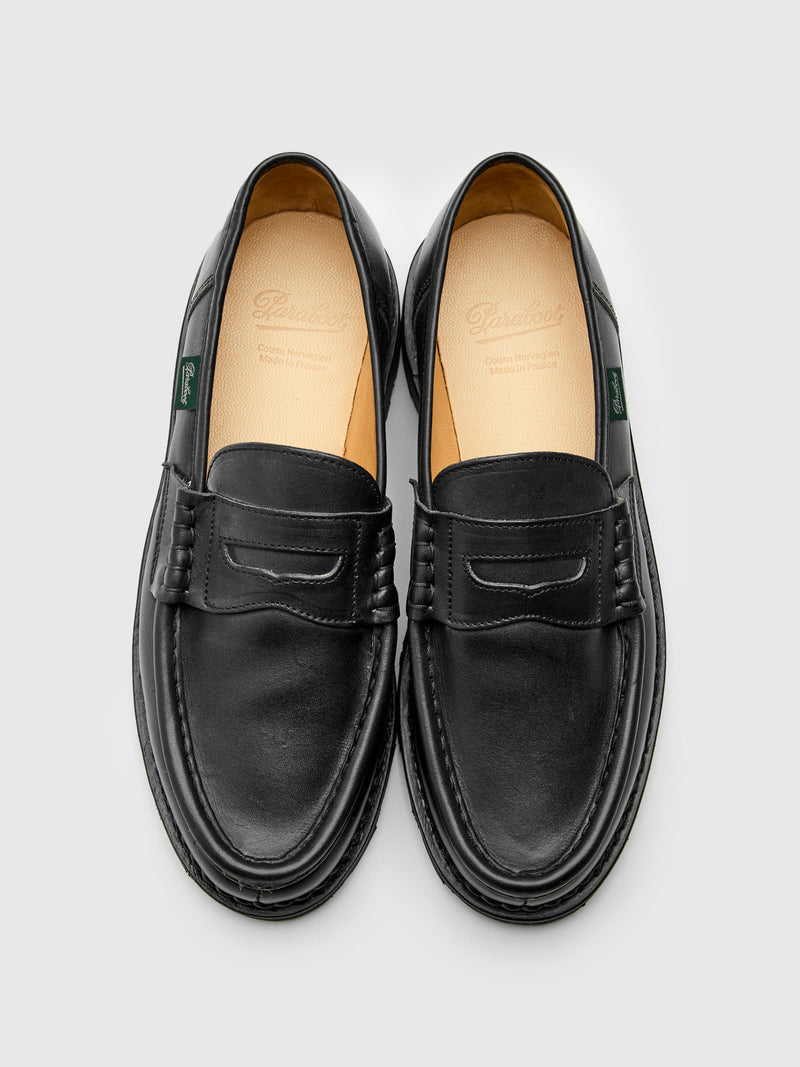 Reims Marche Loafer in Noire-Lis Noir