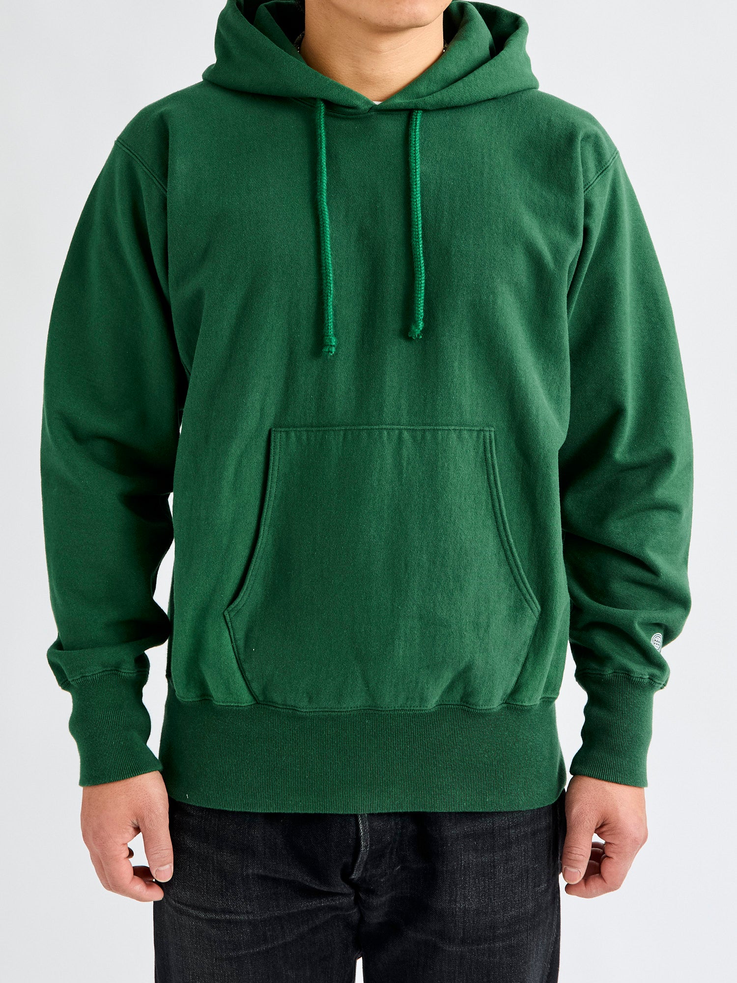 Reverse Weave Heavyweight Pullover Hoodie in Green – Blue Owl Workshop