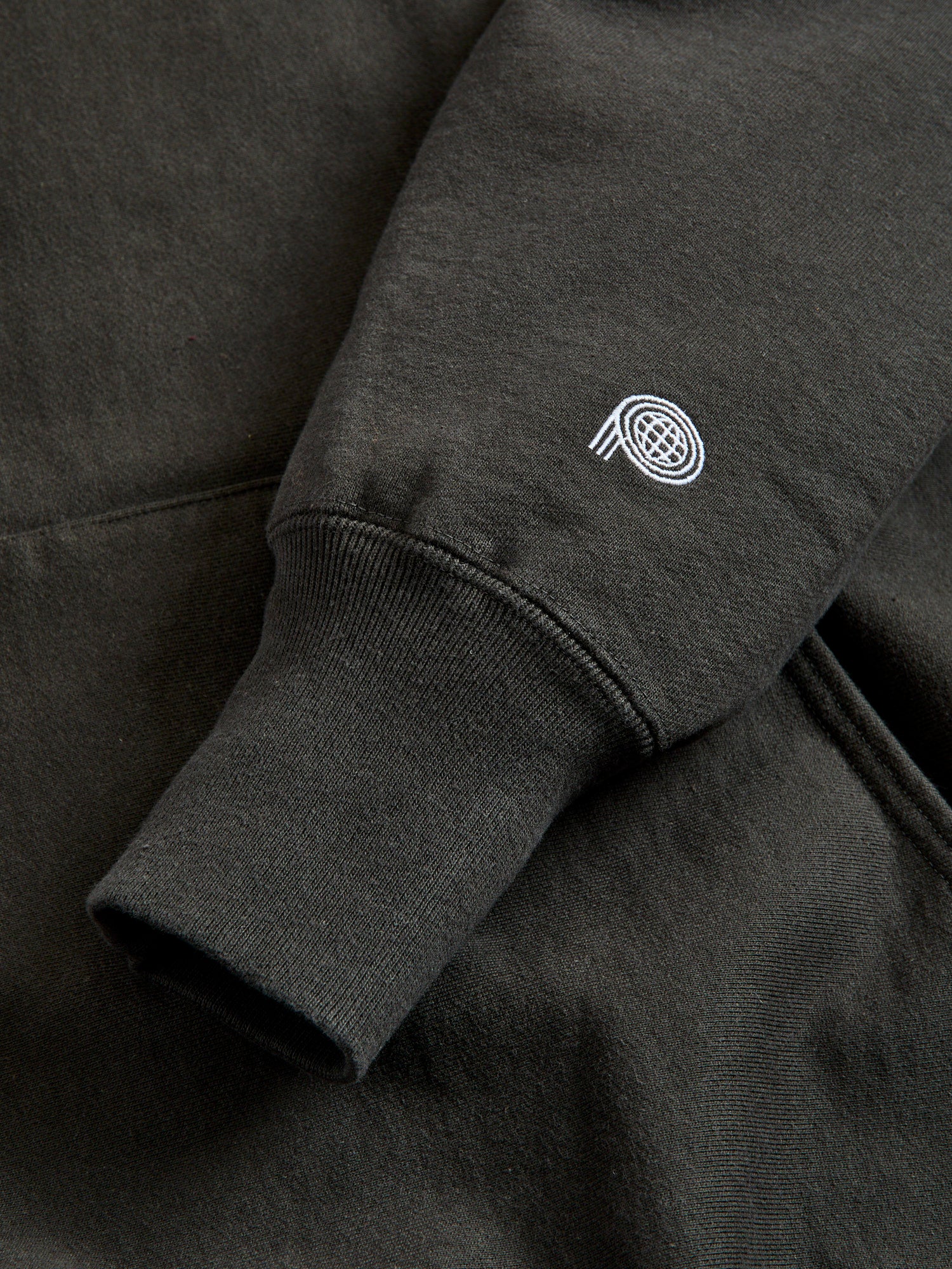 Reverse Weave Heavyweight Pullover Hoodie in Sulfur Black – Blue