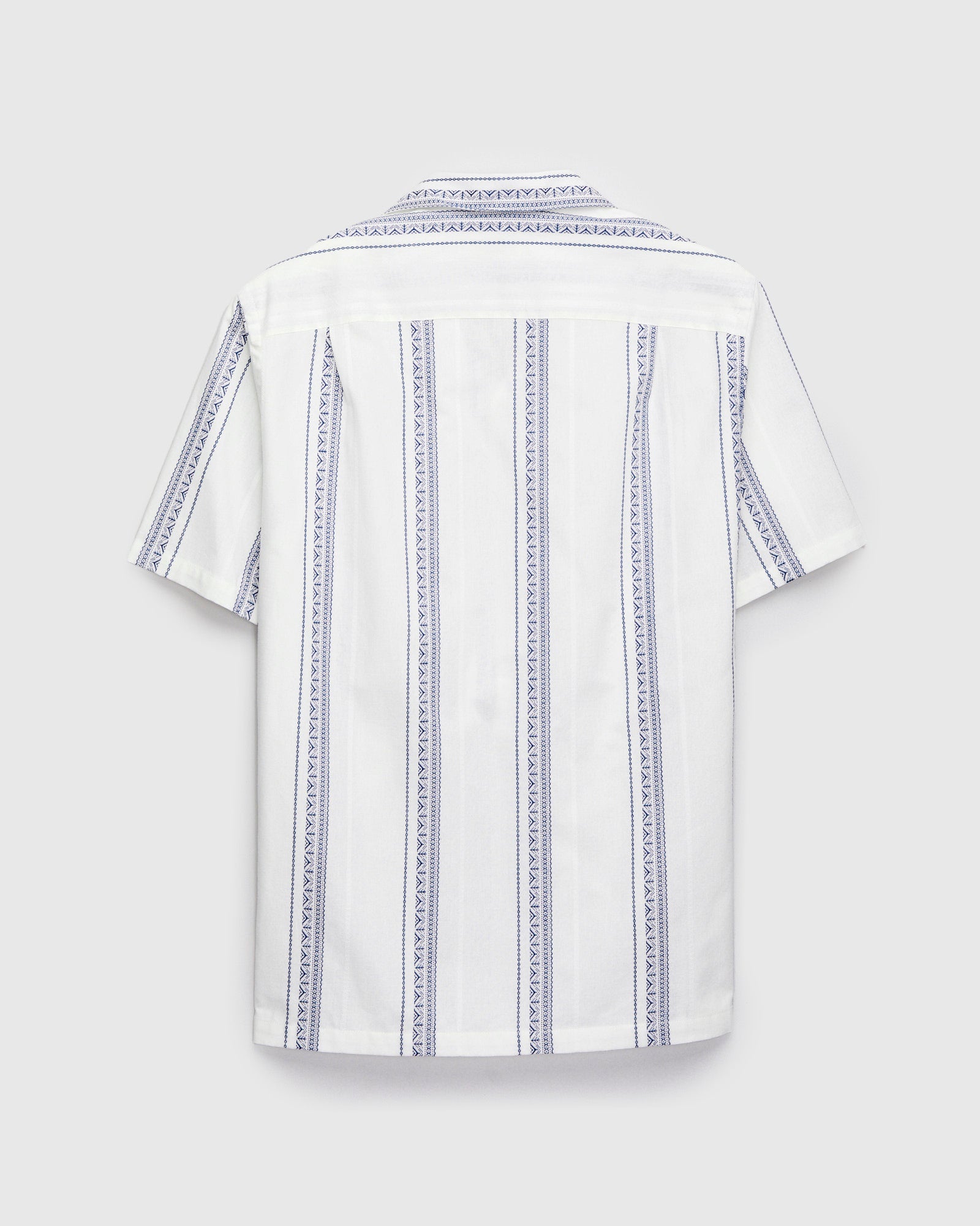 Alqueva Shirt in White Blue – Blue Owl Workshop
