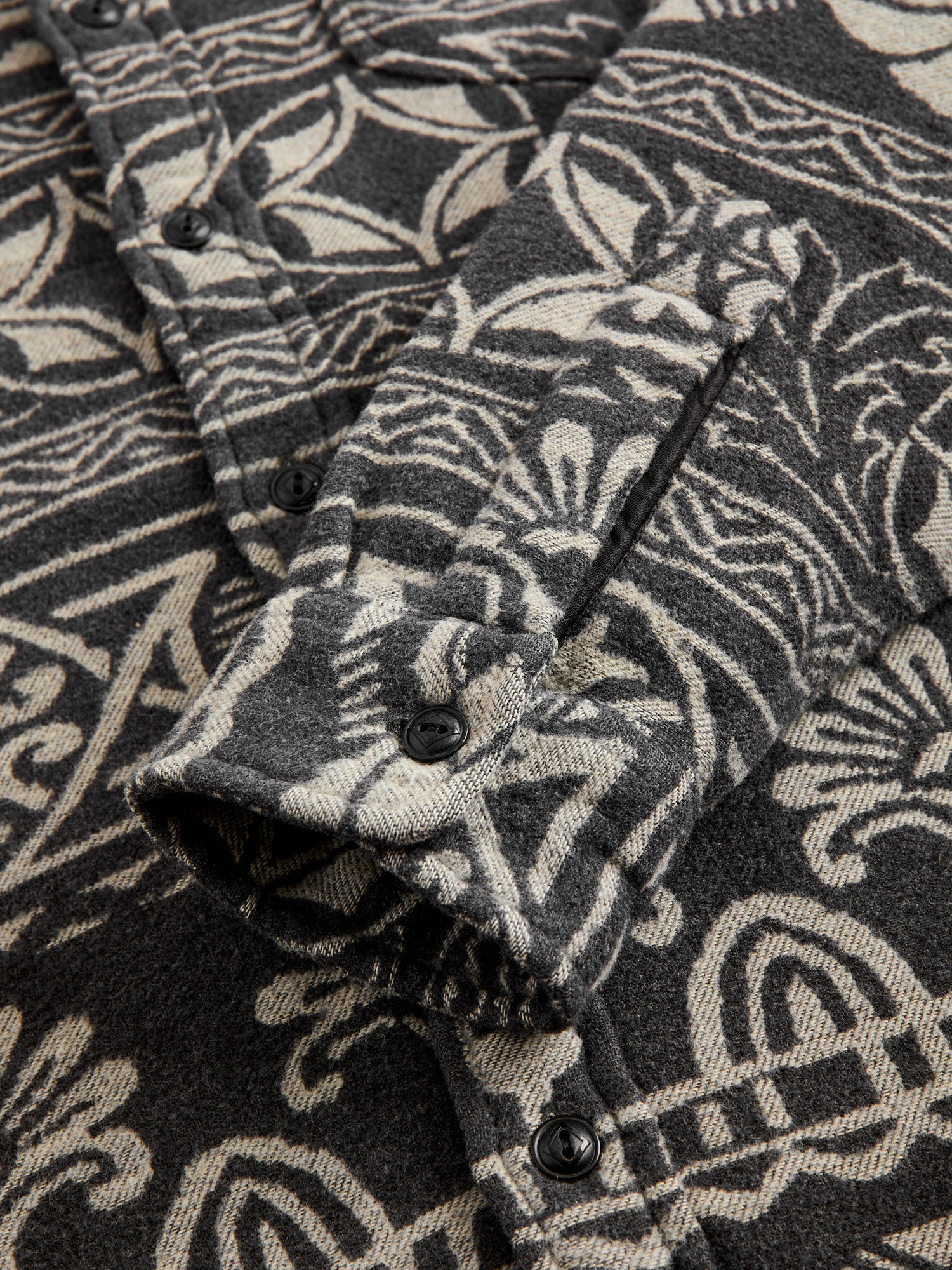 Lee Jacquard Workshirt in Black/Cream – Blue Owl Workshop