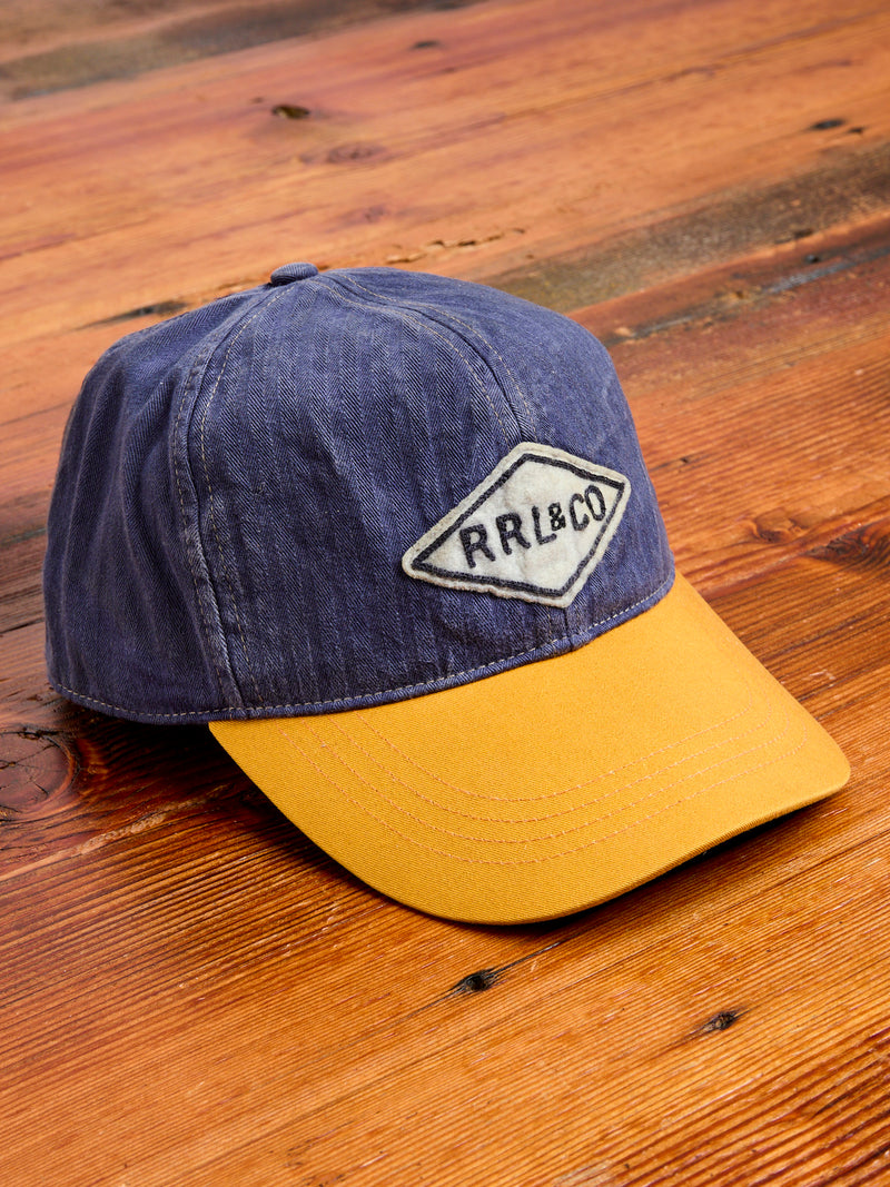 Double RL Two-Tone Cap in Garage Purple