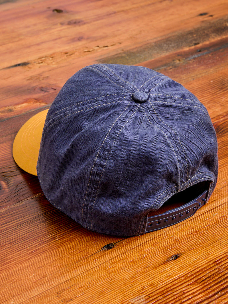 Double RL Two-Tone Cap in Garage Purple