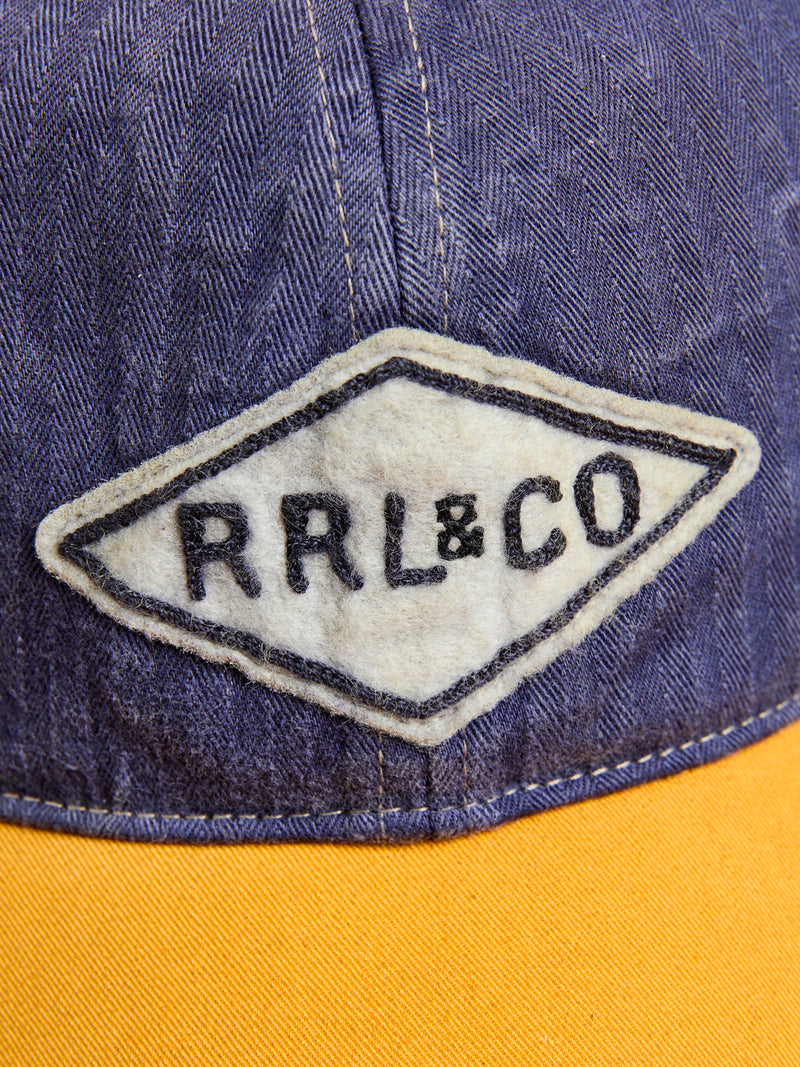 Double RL Two-Tone Cap in Garage Purple