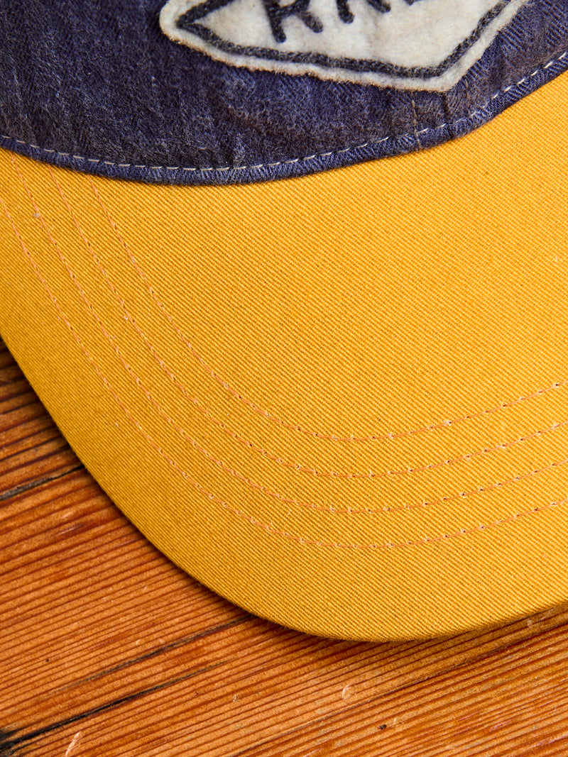 Double RL Two-Tone Cap in Garage Purple