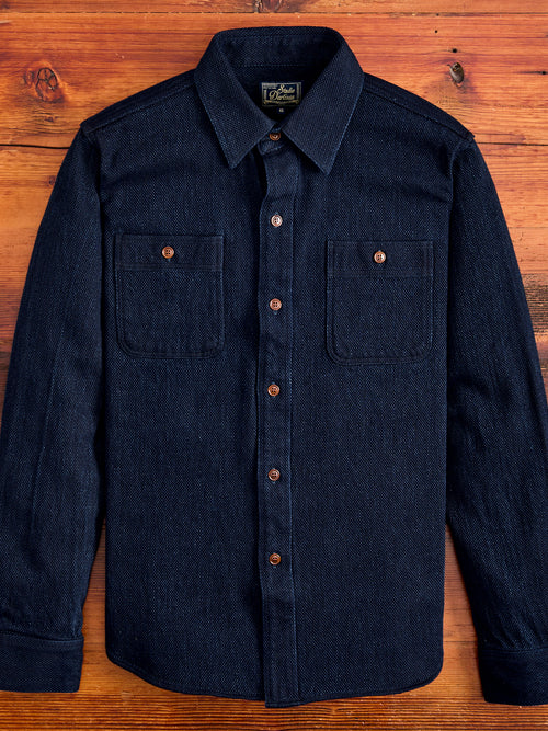 5713 "Heavyweight Sashiko" Work Shirt in Indigo