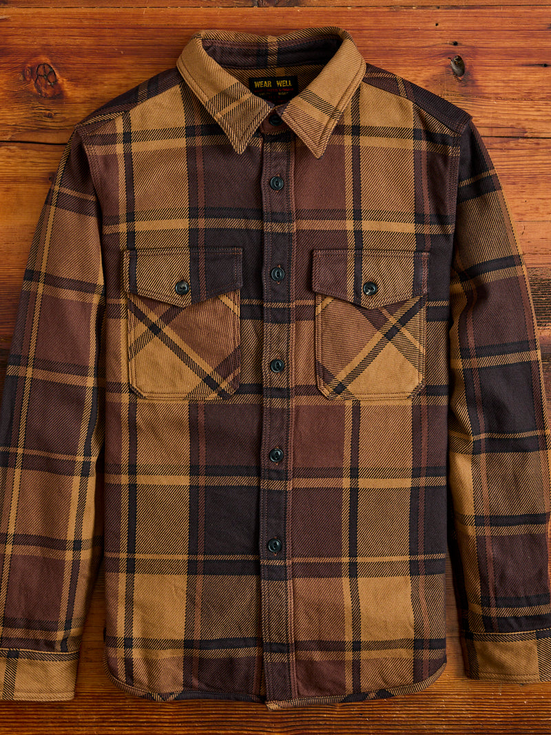 Extra Heavy Flannel Shirt in Orange