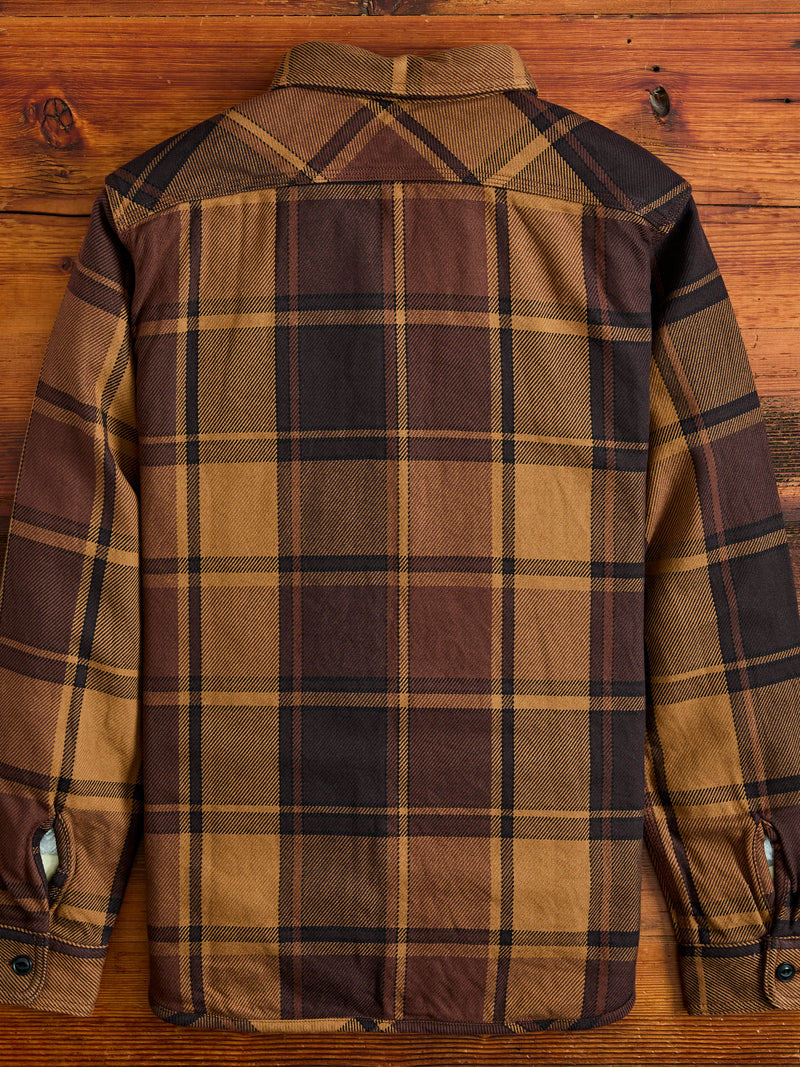 Extra Heavy Flannel Shirt in Orange