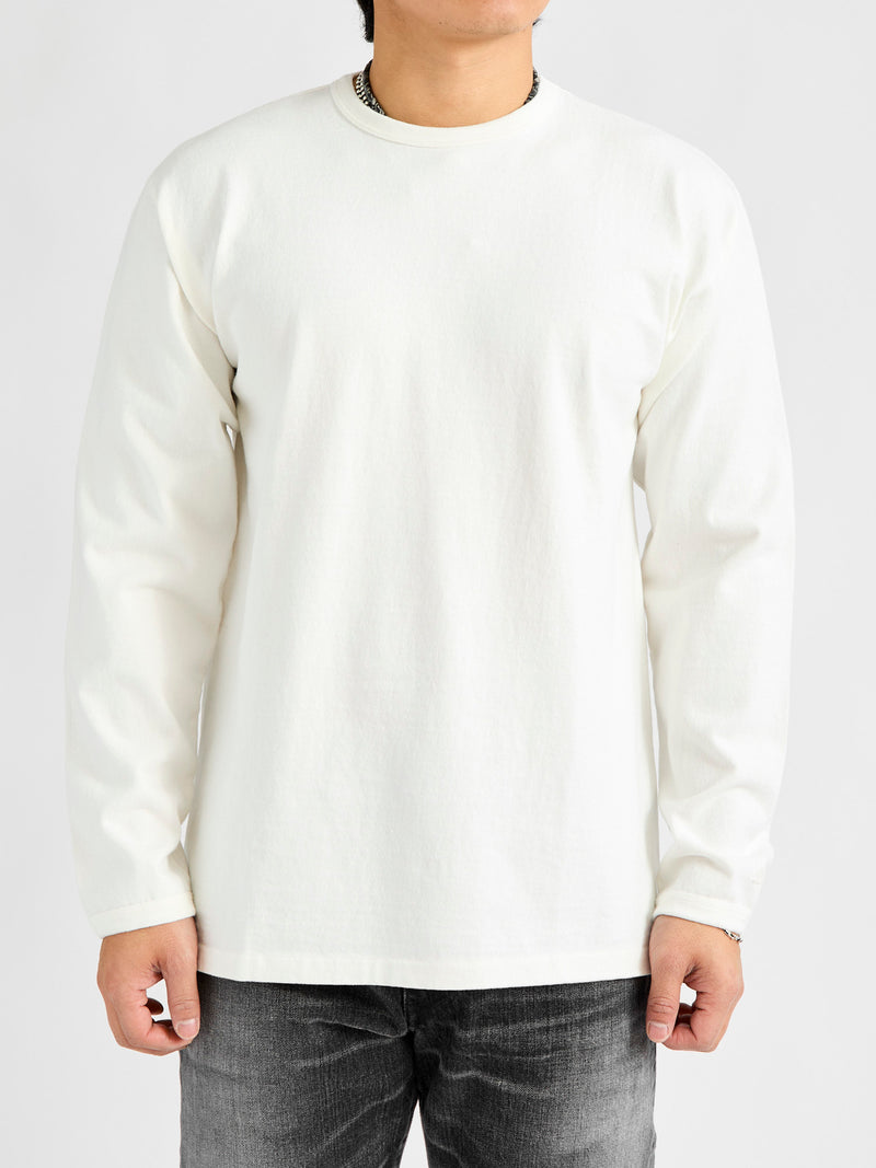 Stand Wheeler Long Sleeve Tee in Off White