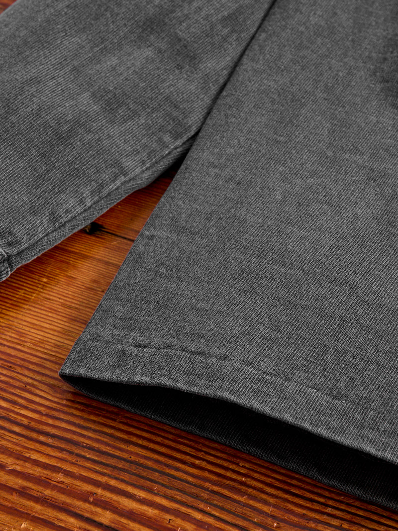 Stand Wheeler Long Sleeve Pigment-Dyed Tee in Sumikuro
