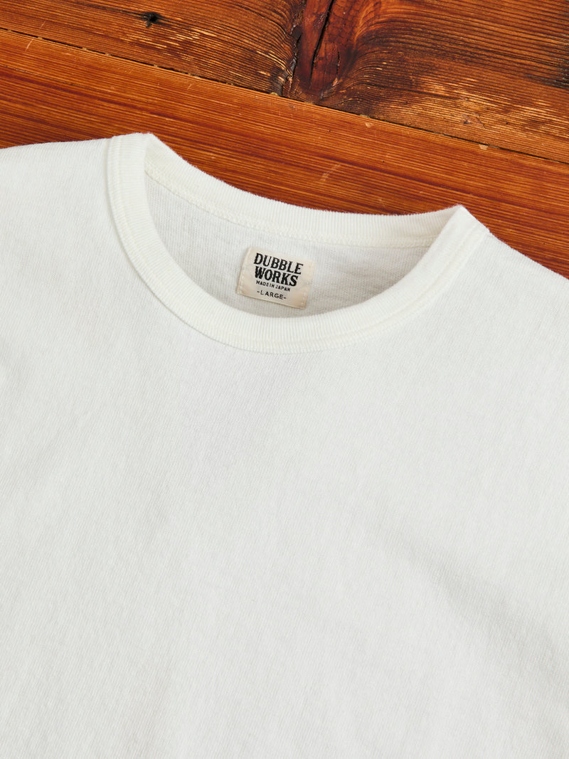 Stand Wheeler Long Sleeve Tee in Off White