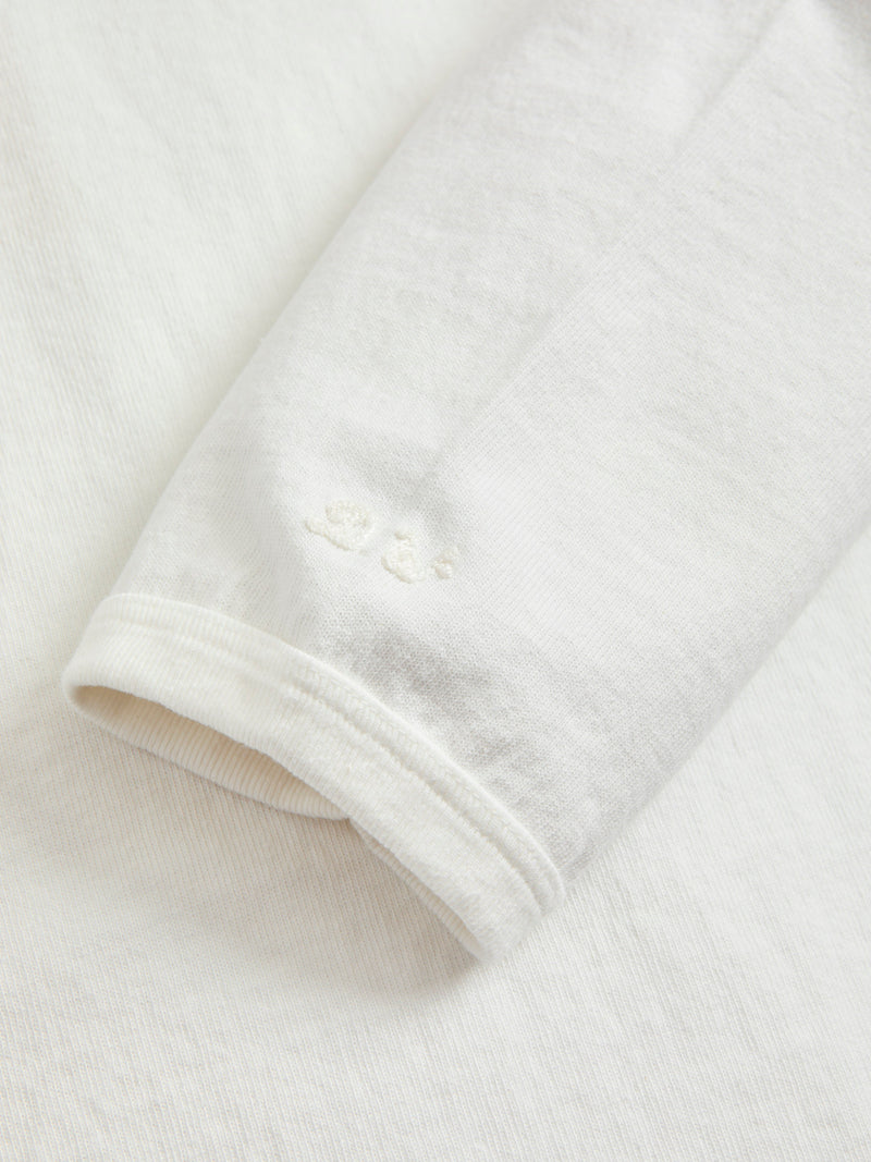 Stand Wheeler Long Sleeve Tee in Off White