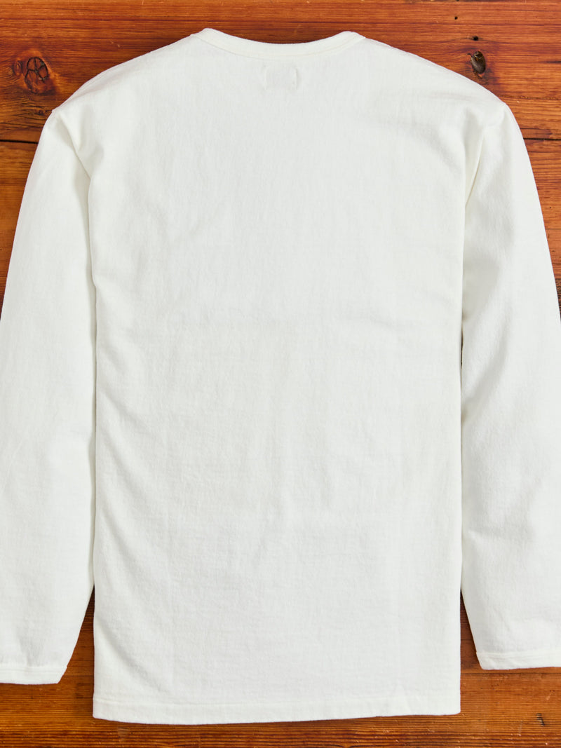 Stand Wheeler Long Sleeve Tee in Off White