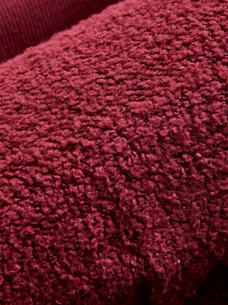 Tsuriami Loopwheel Zip Hoodie in Burgundy