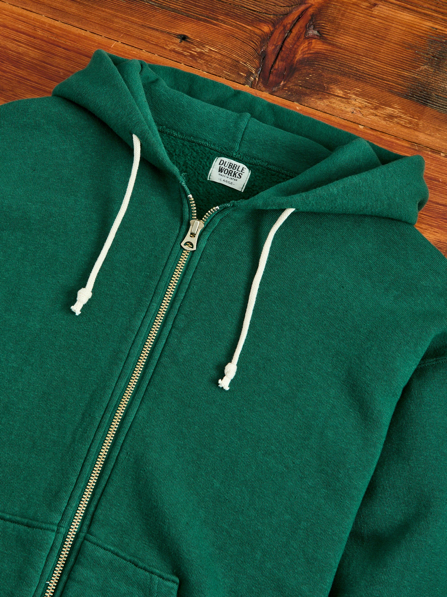 Tsuriami Loopwheel Zip Hoodie in Green – Blue Owl Workshop