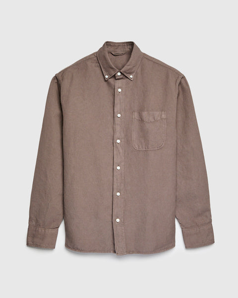 Big Oxford Shirt in Espresso Hemp – Blue Owl Workshop