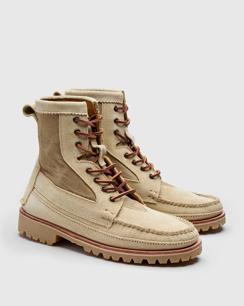 tent boot WWII Tent" Rangeley Boot in Coyote Sand – Blue Owl Workshop