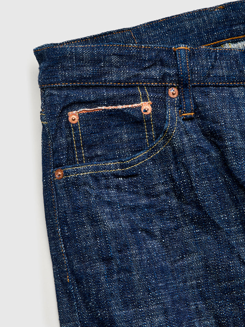 "Blue Indigo Skein Dyeing" 15oz Kasezome Selvedge Denim - Slim Straight Fit