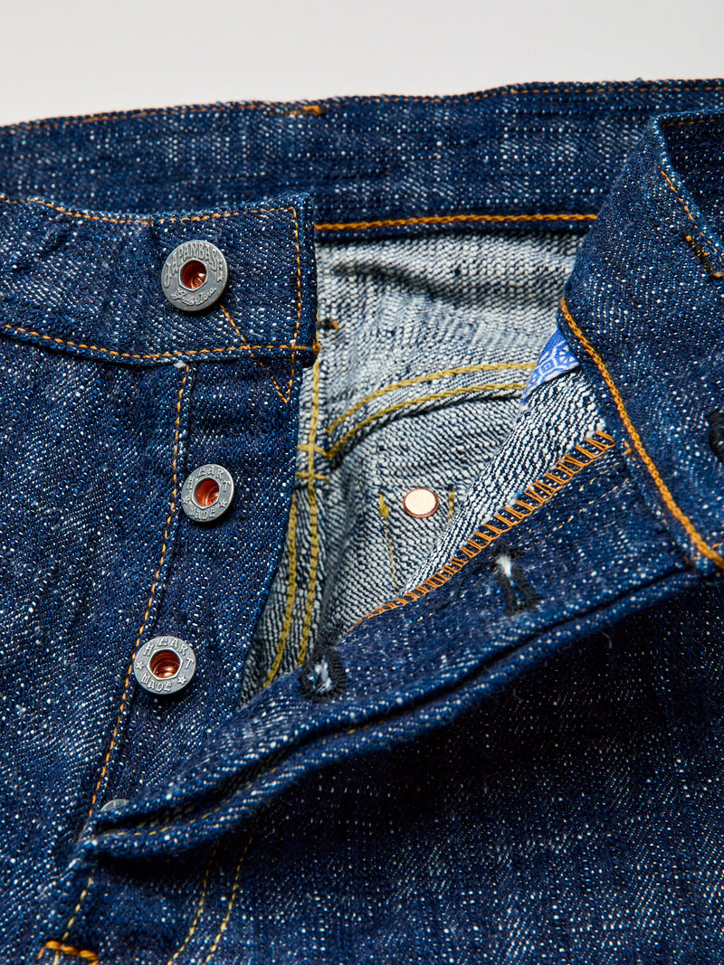 "Blue Indigo Skein Dyeing" 15oz Kasezome Selvedge Denim - Slim Straight Fit