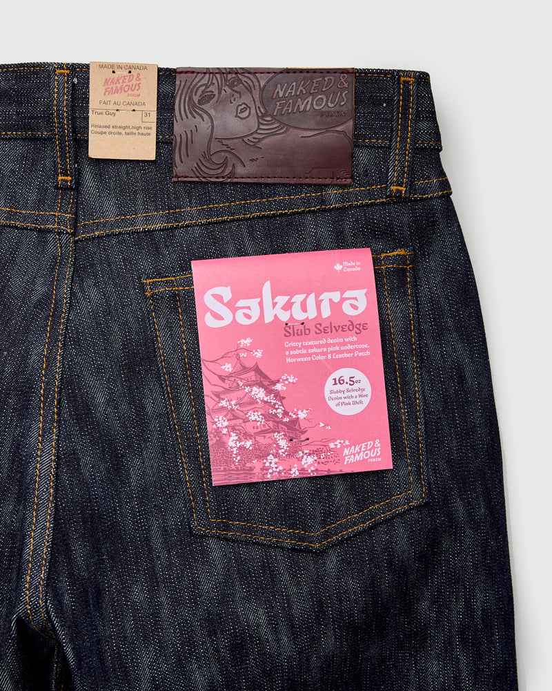"Sakura Slub" 16.5oz Slub Selvedge Denim - True Guy Fit