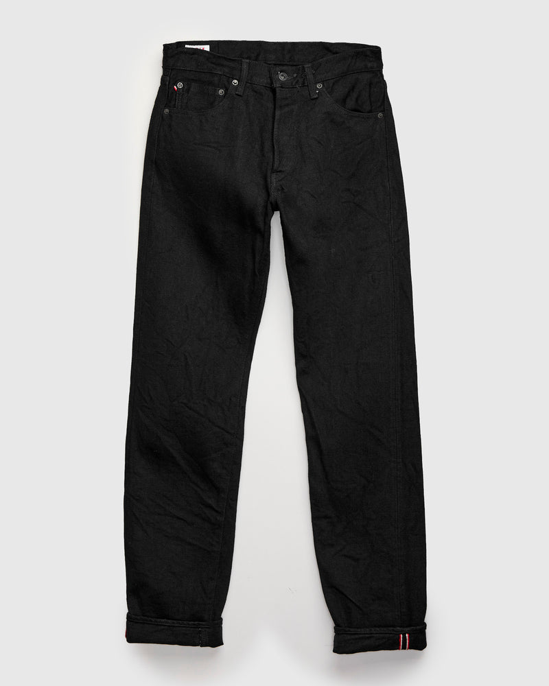 246ZR-BKBK "Secret Black" 20oz Selvedge Denim - Clean Straight Fit