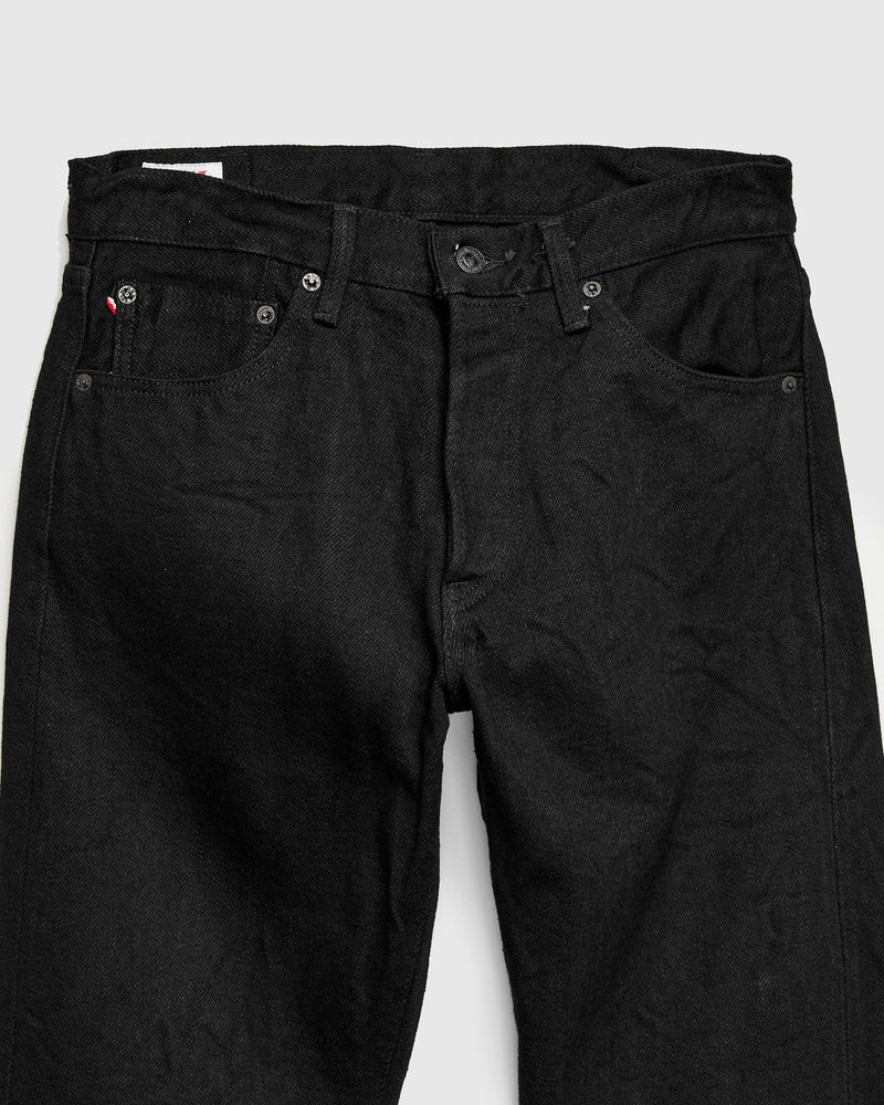246ZR-BKBK "Secret Black" 20oz Selvedge Denim - Clean Straight Fit